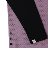 patched raglen t-shirts / blueberry