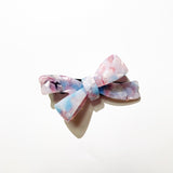 Marble ribbon hairclip (6color)