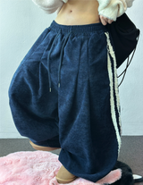 キュリタッピングトラックベルベットバルーンツータックバルーンパンツ 🤎🖤 3 カラーズ