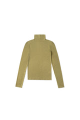 Wool turtleneck top_mustard