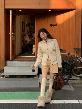 [MADE] PICK ME CORDUROY BANDING SHORT PANTS