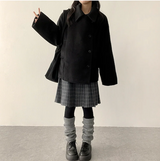 Pony Thick Belt Double High Neck Coat