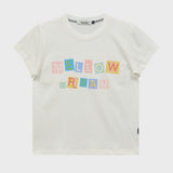 MELLOW DREAM チェックレターハーフTシャツ