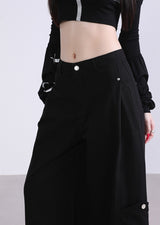 Retro High Waist Wide-Leg Pants – Old Money Style Relaxed Trousers