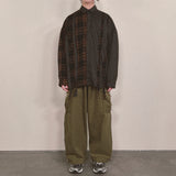 double check deconstructed shirt_brown