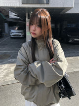 クラムフラップポケットコットンボンバージャケット