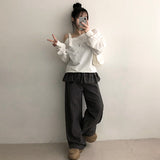 Nied レイヤード カンカンスカートパンツ