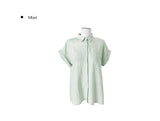 Mame One Pocket Roll-Up Short Sleeve Collar Over Shirt