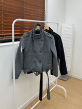 Mate High Neck Double Jacket (2 colors)
