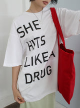 ボーイフィット ヒット グラフィック Tシャツ
