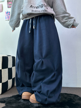 パンチングルーズヒップストリートロングパンツ 💙🤎2COLOR