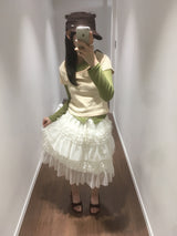 ヴェルデ シフォン スカート(3color)