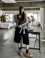 [U-BASIC] ラブリンスリークオーターバミューダスウェットパンツ