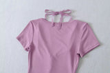 オリナレースレイヤードTシャツ