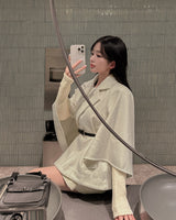 Cape Half Coat(belt set)