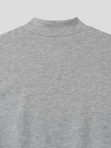 スリムフィット モックネック ハーフ ジップアップ(4color)
