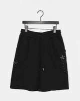 セントUスタッドピンタックバンディングバミューダスウェットパンツ
