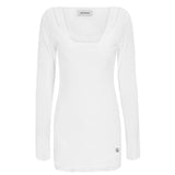 OVERLOCK DRESS-WHITE