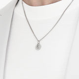 Men's ネックレスサークルペンダントステンレススチール_CLEF バズネックレス
