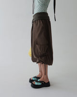 Rollup Cargo Bermuda Harem Capri Pants