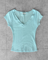 SOFT RIB V-NECK TEE