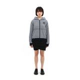マルチスカルストライプフードジップアップ (NAVY)