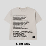 コリルレタリングプリンティング半袖Tシャツ