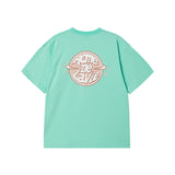 25SS ADLV サターンロゴ半袖Tシャツ エメラルド