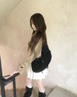 Suede crop trench jacket
