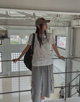 オーセンティックセミクロップド半袖Tシャツ