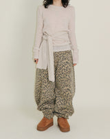 (Leopard Item)キヤヒョウ柄バルーンフィットワイドパンツ