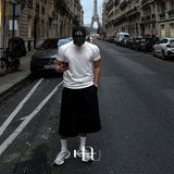 [HFORUS MADE] Layer Shoulder Muscle Half Sleeve IN WHITE