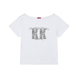 KK CRACK ONE-SHOULDER T-SHIRT (SSDKNK-107)
