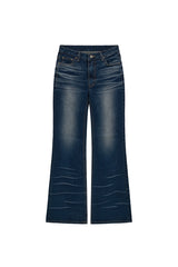 cross boots cut (blue)
