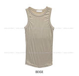 [U-BASIC] Skin Round Soft Ribbed Sleeveless