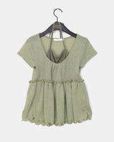 Jame Halter Layered Short-Sleeved T-shirt