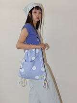 SHELL CAP SLEEVE T (BLUE)