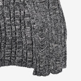Swanne Damage Cardigan + Cropped Sleeveless Set