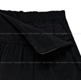 ベベ コーデュロイ レース ベルトスカートパンツ