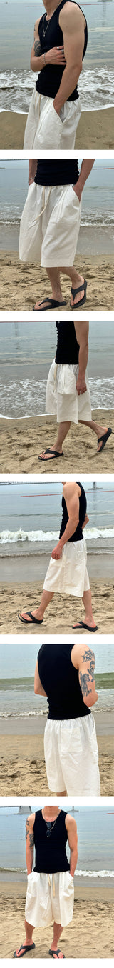[MUSCLE FIT] Golgi basic fitting sleeveless