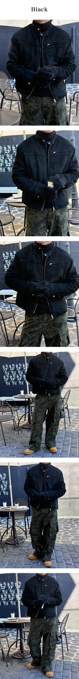 [F/W] バイカースエードストリングジャケット (3color)