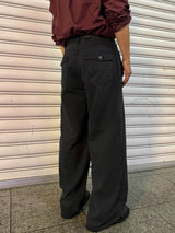 Herringbone Loose regular pants