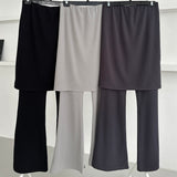 Layered Flare Pants - 3colors