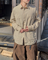 Linear Stripe Over Shirt