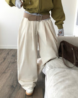 [ORIGINAL] ROSE Pintuck Cotton Pants