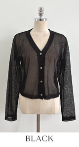 Lovis V-Neck Linen Cardigan