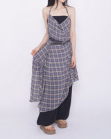Aurora Halter Draping Asymmetrical Chiffon Dress