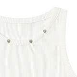 Ake Studded Sleeveless White [WOMEN]