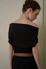 Comfort off-shoulder top_black