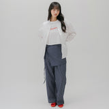 ベーシック メロウ エンブロイダリー シャツ (WHITE)